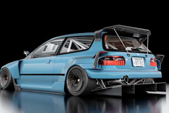 design automotive rear diffusers, splitters, wings and aero parts in cad