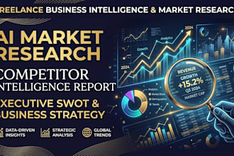 generate a deep ai market research and competitor intelligence report