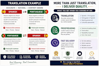 translate spanish to portugese and portugese to spanish