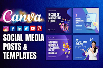 design engaging instagram posts and social media templates using canva