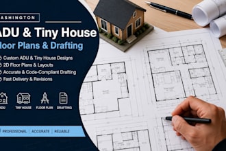 design washington adu, tiny house floor plans and residential drafting
