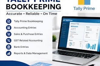 do tally prime bookkeeping, gst and accounting entries