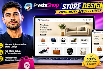 design, customize and setup your prestashop store