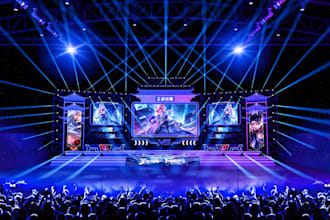 modern stage event design, banquet hall,tent,complete layout,kiosk,wedding venue