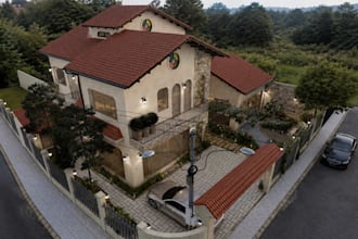 design floor plan, exterior and interior