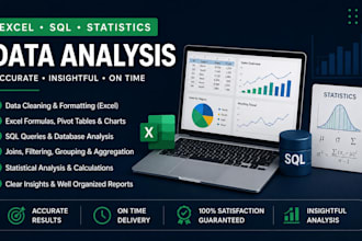 do excel, sql and statistical data analysis