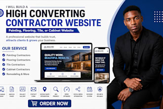 build a high converting painting, flooring, tile, or cabinet, contractor website