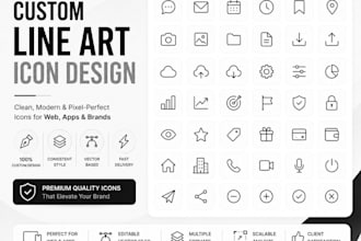design clean and creative icons for your web or app