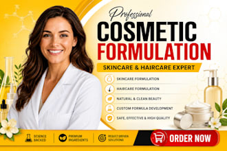 formulate custom skincare, haircare and cosmetic products