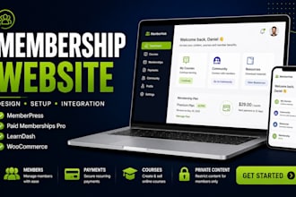 create a wordpress membership website with memberpress and subscriptions