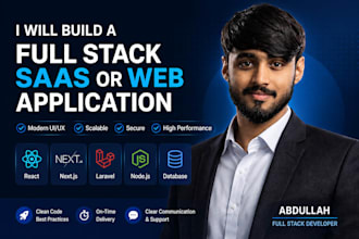 build a full stack saas or web application