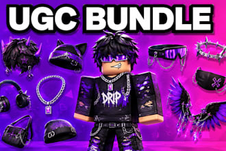 rig your roblox character, 3d modeling, dynamic head, roblox bundle mini bundle