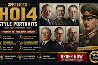 create hoi4 portraits in vanilla style