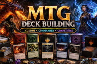 build a custom mtg commander edh deck