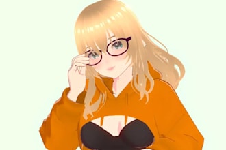 fix rig or create 3d vtuber model, vrchat avatar, vroid vrm model for unity, ue5