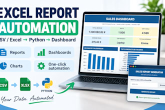 automate excel CSV reports and dashboards using python