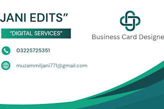 design a professional business card in canva