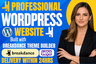 fix, build or redesign wordpress website using  breakdance builder