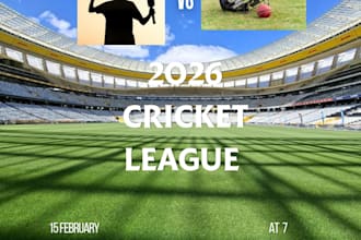 design modern sports tournament flyer and game day poster