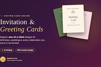 design professional cards for any occasion