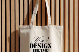 create a unique custom tote bag design