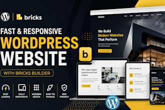 design a fast responsive wordpress website with bricks builder