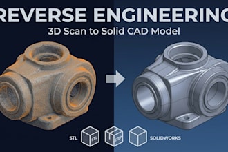 reverse engineering, scan to cad, stl to step file in fusion 360 for 3d printing