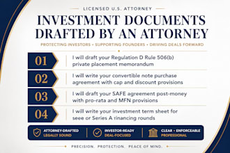 draft your sec compliant rule 506b private placement memorandum as a US attorney