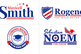 create unique professional political logo for political election campaign