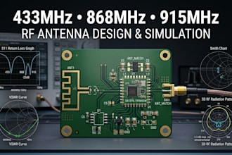 design and simulate 433mhz 868mhz 915mhz rf antennas for your wireless device