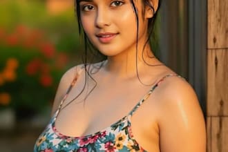 be create realistic fashion female photo model