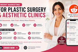 do social media marketing for plastic surgery and aesthetics clinics on reddit