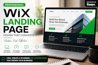design a wix landing page