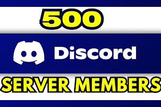 500 real discord server members
