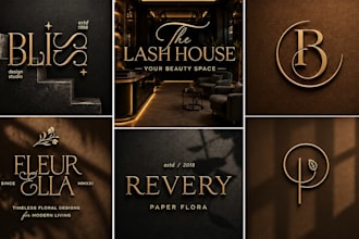 design a luxury brand identity, logo, and branding kit for your