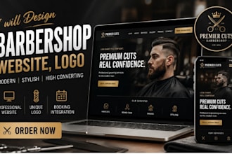 barber salon design barber website barber shop logo barbershop booking page