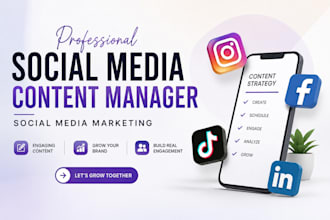 do socail media content manager social media marketing and socia media ads