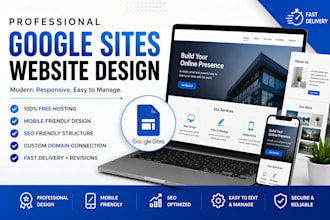 set up design  a professional google sites website