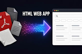 convert your PDF or content into an interactive HTML web app
