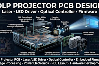 design dlp laser led projector pcb optical controller and firmware