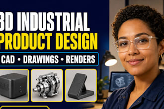 do industrial 3d product design cad design modeling product rendering manufactur