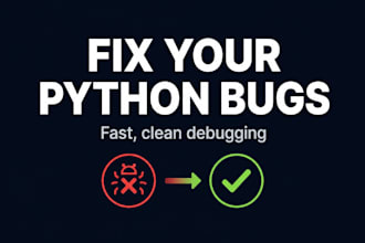 fix bugs and errors in your python script