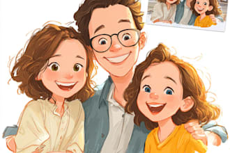 beautiful portrait in disney cartoon