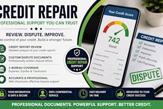 review your credit report and prepare professional dispute documents