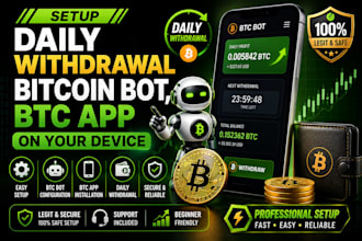 setup daily withdrawal bitcoin bot, btc app on your device