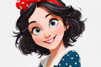 do disney cartoon portrait