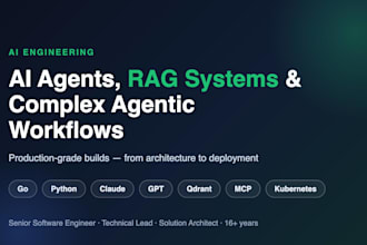 build ai agents, rag systems, and complex agentic workflows