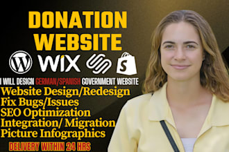 redesign design charity website and donation website grant ngo website nonprofit