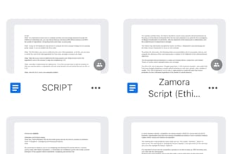 proofread, write scripts, write lyrics and poems
