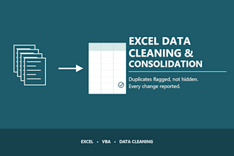 clean and consolidate messy data into one accurate file